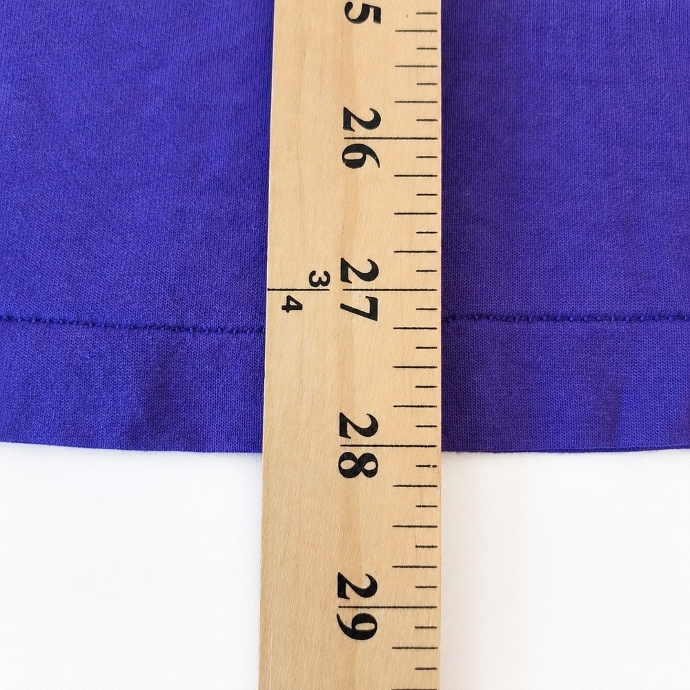 Vintage 1991 Hanes XL Retro Outdoor Sports Graphic T Shirt USA Made Purple 90s - Picture 9 of 9